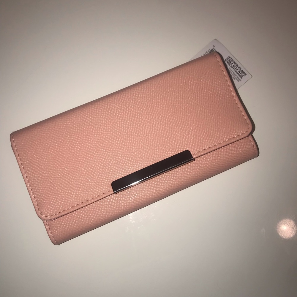 SEARS wallet pink color with departments NEW
